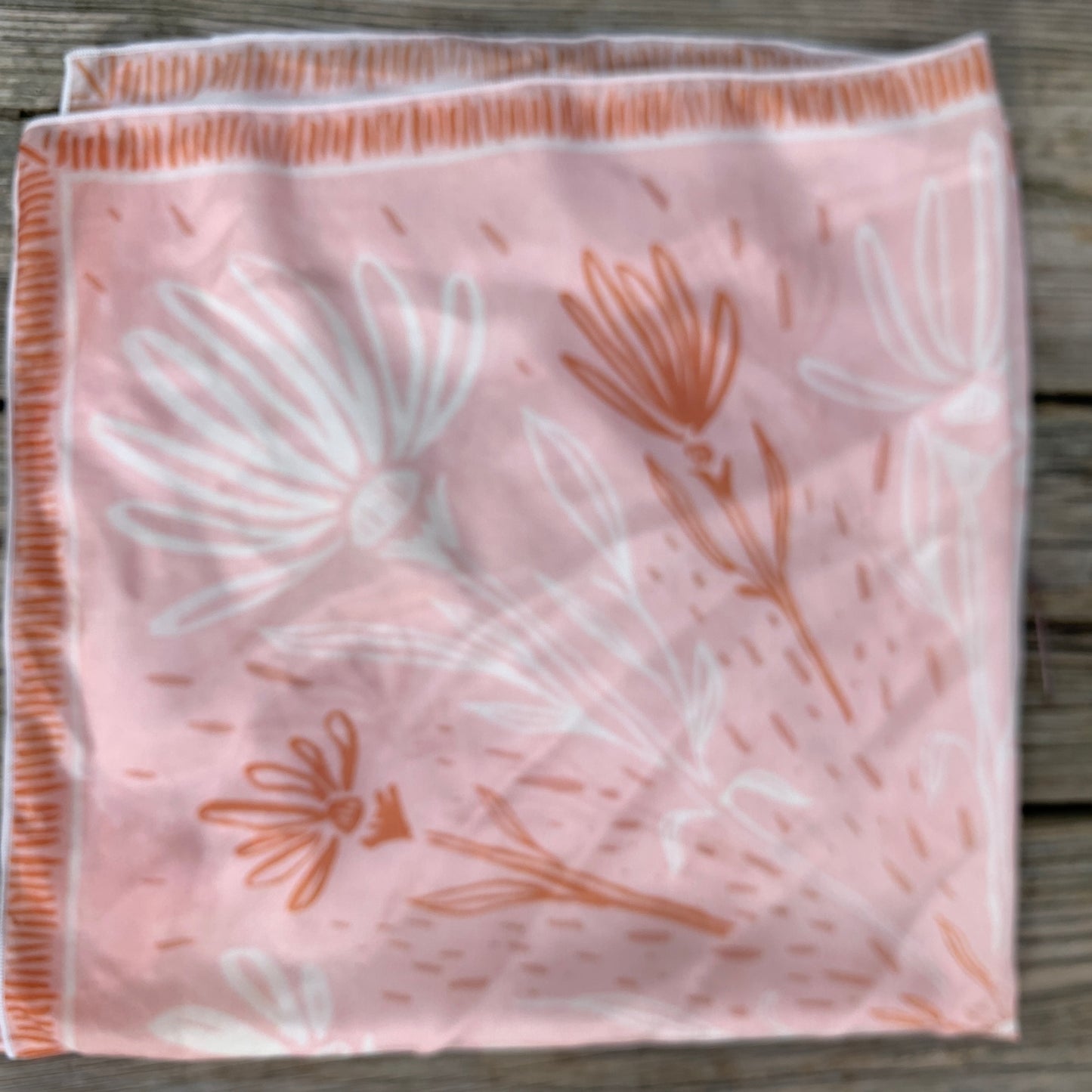 Silk Scarf: Pink Bloom